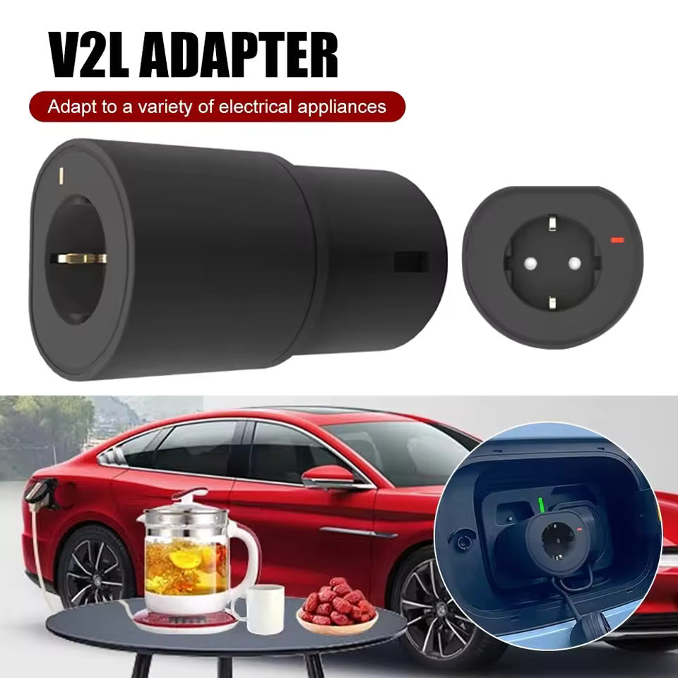 Adaptador V2L para Xpeng G9 G6 P7 G3i, adaptador de descarga EV, Tipo 2 a Schuko 10A 2,5 kW toma de descarga