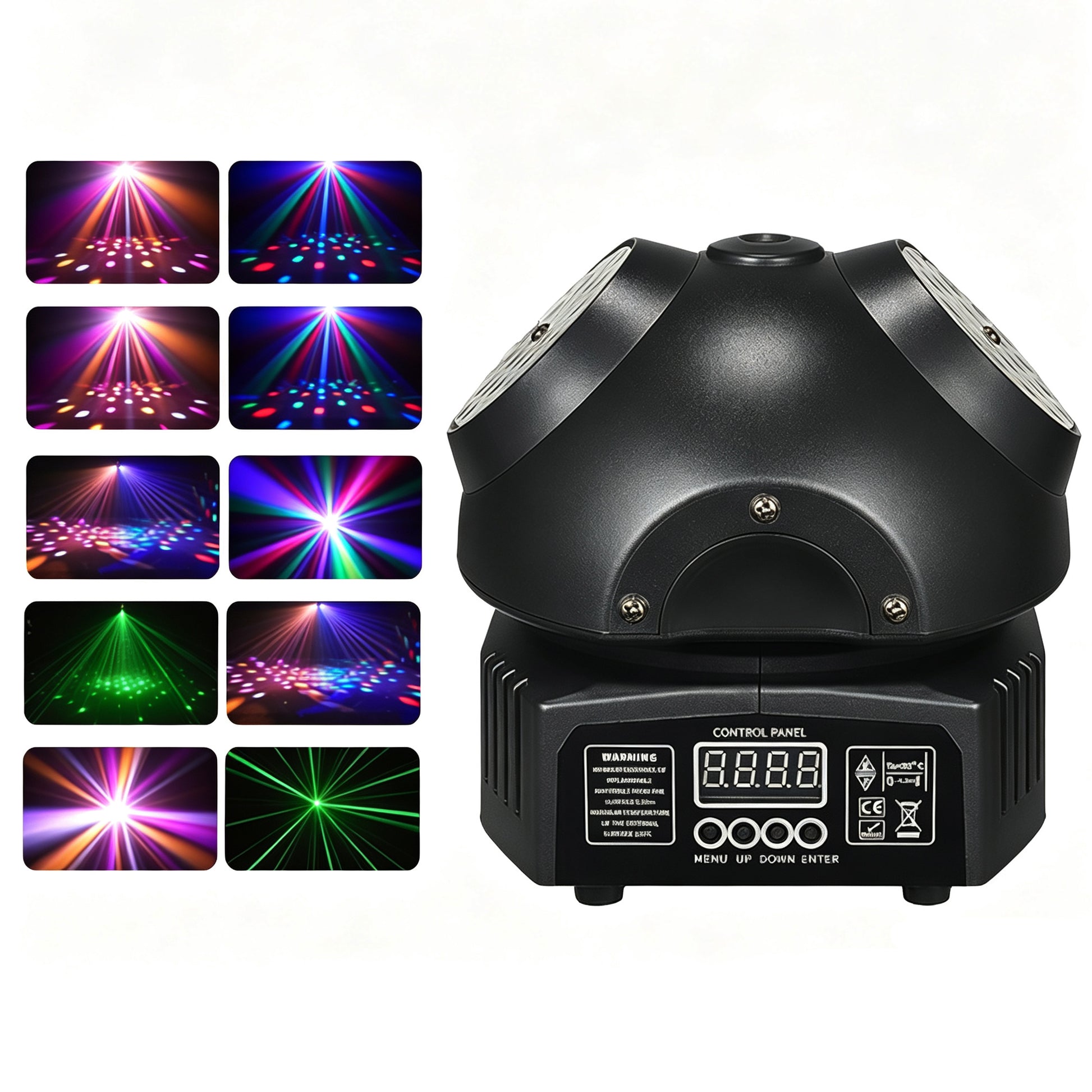 36W Mini-Discolichter, RGBW LED-Partybeleuchtung, Doppel-Moving-Head-Strahler, DMX512 DJ-Ausrüstung Stroboskop-Bühneneffekt für Nachtclub, Bar und Show