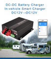 NOEIFEVO 12V 60A DC-DC-Ladegerät-Booster für Wohnmobile, Camper und Schiffe, für LiFePO4-Lithium-Blei-Säure-AGM-GEL-Batterien, unterstützt Bluetooth