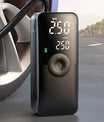 Elektrisk luftpumpe, batteridrevet pumpe med 150 PSI, forudindstillet dæktryk til bil/motorcykel/cykel/bold, oppumpning med ét tryk og automatisk stop, cykelpumpe med LED-lys og powerbank