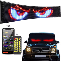 NOEIFEVO automobilové světlo LED oči pro nákladní vozy, programovatelný LED běžící textový displej pro automobily a nákladní vozy, text, graffiti, unikátní světlo s vozidlovou emblémou