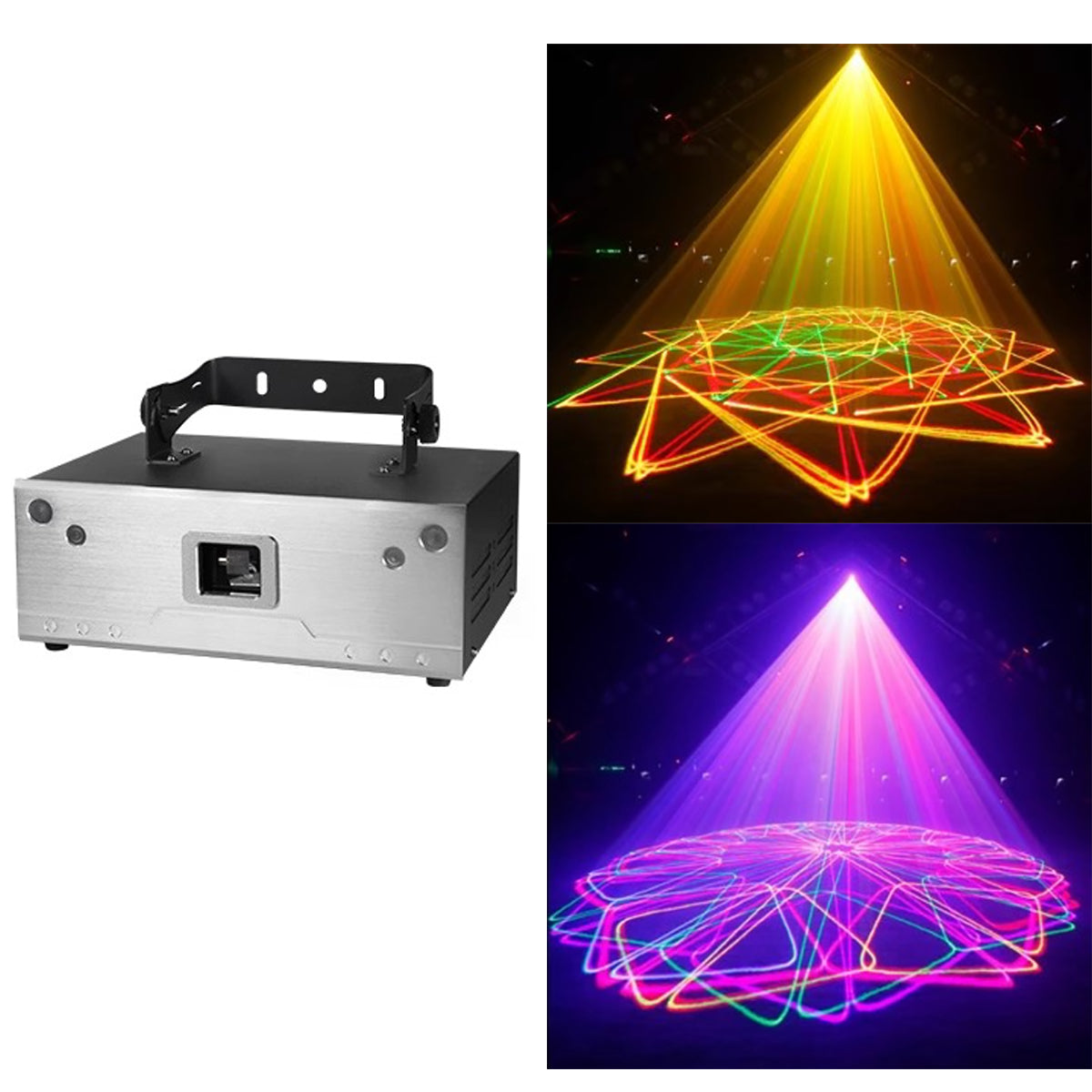 2W fullfarget Phantom-laserlys, profesjonelt сценelys, egnet for KTV, barer, nattklubber og sceneopptredener