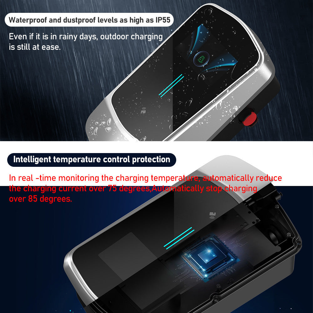 Noeifevo Q6 7KW EV Charging Station Wallbox 32A 1Phase Type 2 5M DC6mA RCD Protection