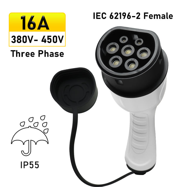 Noeifevo EV Car Charger Type 2 Socket Plug, 16A /32A, 1Phase/ 3Phase, IEC 62196 Charging Connector